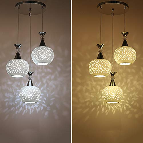 Araña de salón minimalista para iluminar mesas de comedor 6