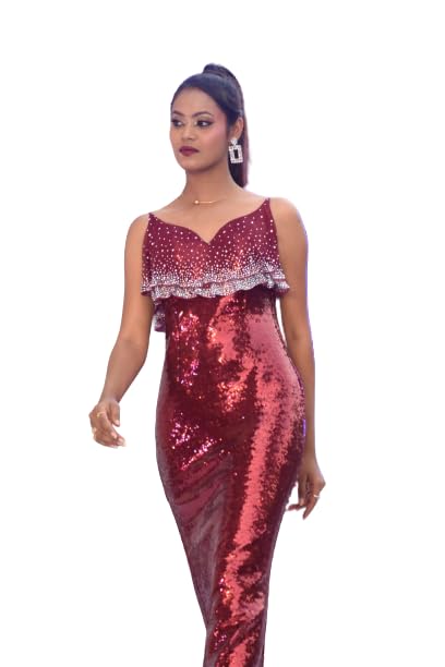 Esculpture Design Full Stitched Handwork Net Fully Ball Gown yok emblished Expandable Fabric sequence emblished mermaid long evening dress