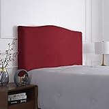 Matériau de haute qualité : la housse de tête de lit est fabriquée en velours doux, offrant une sensation et un confort luxueux. Son design durable est résistant à la poussière et au rétrécissement, assurant une longue durée de vie