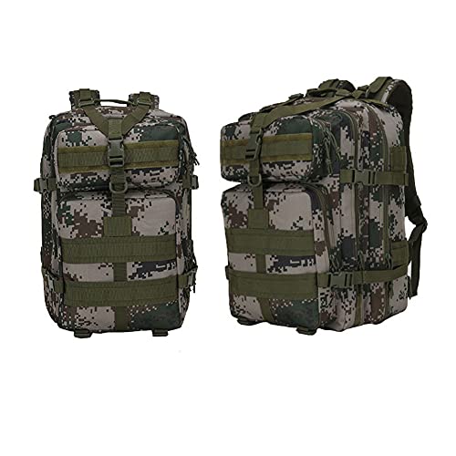 Taktischer Militärischer Rucksack, Wasserfestes Reiserucksack, 45L Reisen Wandern Tagspake, Zum Wandern Camping Im Freien, 50 X 30 X 30 cm,I Cover