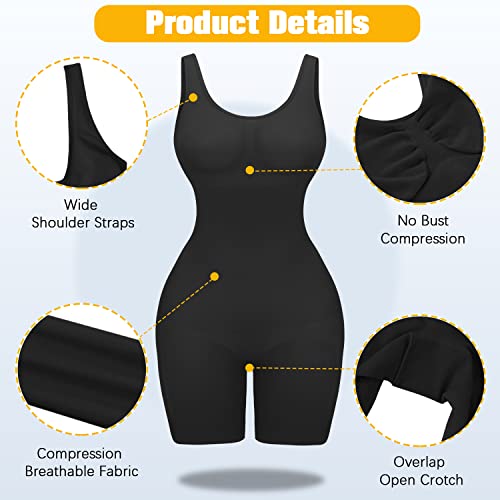 VVX Shorts Bodysuit for Women Tummy Control Shapewear Seamless Sexy Butt Lifting Workout Bodycon One Piece Short Jumpsuit3