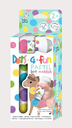 Marqueurs à pois pastel Avenir Haku Yoka Dots4Fun pour dessiner sans tache et sans dégât