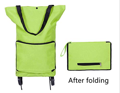 image for XIZHI Foldable Shopping Cart Folding Shopping Bag Portable Hand-held C