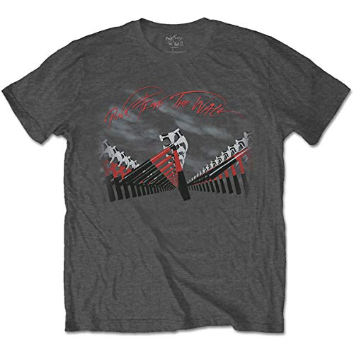 Pink Floyd The Wall Marching Hammers Official Tee T-Shirt Mens Unisex (X-Large) Grey