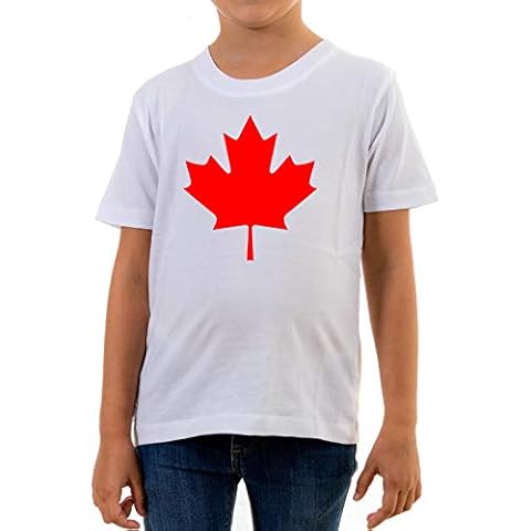 Reality Glitch Canada Flag Kids T-Shirt (White, 9-11 Years) Cover