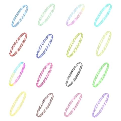 Colliers de Tatouage Colorés SUJ 16 Pièces Cover