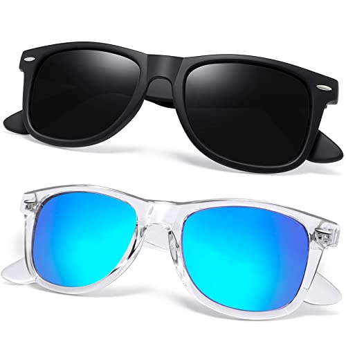 Image of Joopin Square Sunglasses Polarized UV400 Designer Sun Glasses Men Women | Oversized, Plastic Frame, Retro, Vintage, Unisex, Trendy Shades for Driving, Party, Fishing, Business, Costume