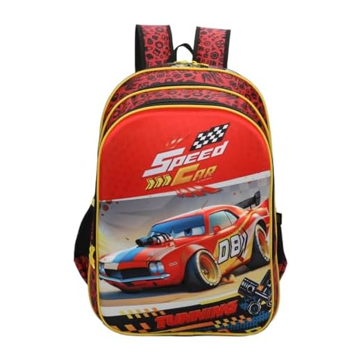 SANTINO, Mochila Infantil Speed Car Champion by Santino Poliéster SCM10U Vermelho