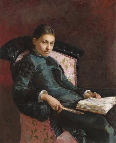 Tableau impressions d'art mural de Vera Repina par Ilya Repin pour chambre 60x90cm