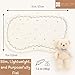 Jack & Jill & Baby Ultra-Flat Baby Comfort Support Pad 100% Muslin Cotton | Flat, Pad-Like Design | Breathable & Washable (Snuggle Bear)