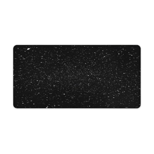 Black Glitter Desk Pad con Base de Goma Grande