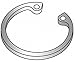 Retaining Ring, Inter, 2-1/8in Bore, PK10 (6 Pieces)