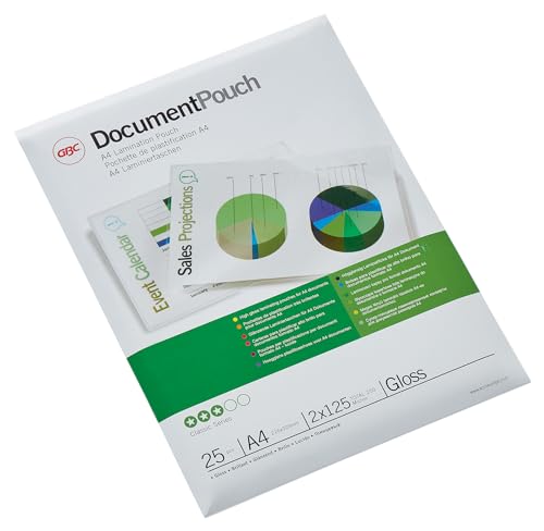 Pochettes de plastification GBC 3740482 standards lot de 25 transparentes