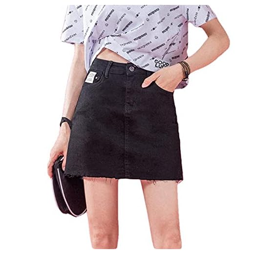 tennis kjolar med shorts kvinnorjeanskjol dam sommar a-line anti-tomma kjolbyxor-S_B