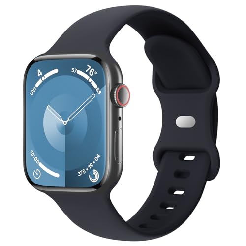 Sport Band Compatible with Apple Watch 38mm 40mm 41mm 42mm 44mm 45mm 46mm 49mm, Replacement Soft...