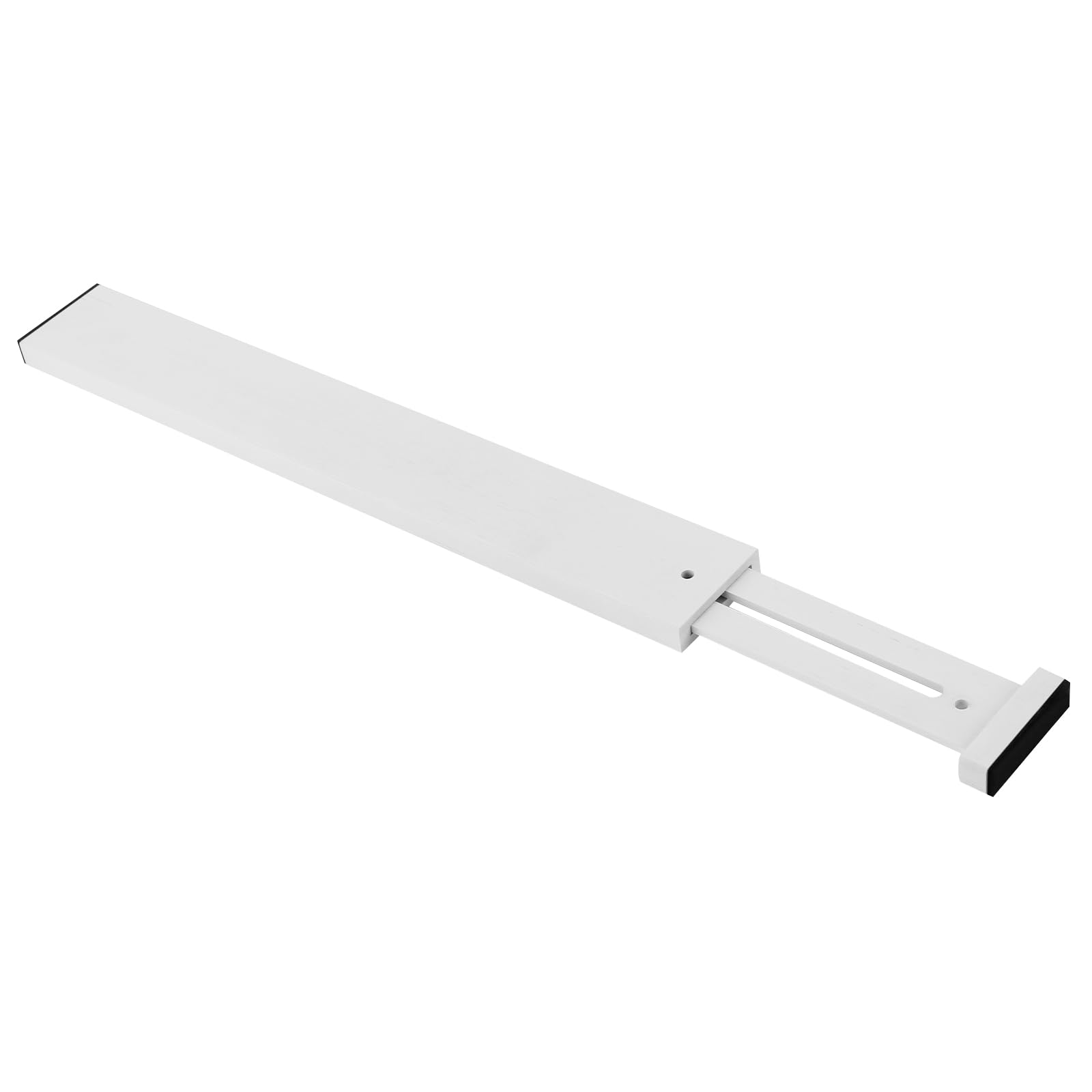SINJEUN 6-częściowy zestaw rozdzielaczy do szuflad, regulowane, białe, 43-56 cm, drewniane, bambusowe, organizer do szuflad, do kuchni, łazienki, sypialni