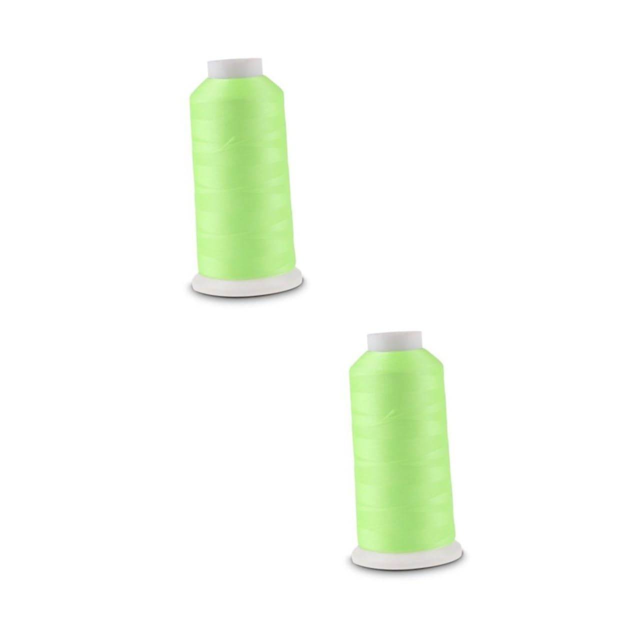 STOBOK 2 Stück 3000 3000 Yards Glow Thread Spool Sticktwist Für Näh-strickmaschine Grün