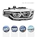 Headlights Assembly for 2016-2019 BMW 3 Series F30 F31, Left Side LED Headlamp, Black Housing Clear Lens Headlamps