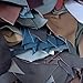 Leather Scraps, 0.8-1.4mm (2-3.5oz) Thick Genuine Cowhide Scraps, Leather Scrap for Tools/Crafts/DIY, Mixed Colors,Leather for Crafting(Thin,500 Grams)