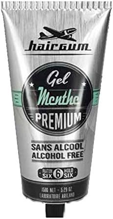 Hairgum Hair Styling Gel - Mint - No Alcohol 5.29 ounce (Pack of 6)