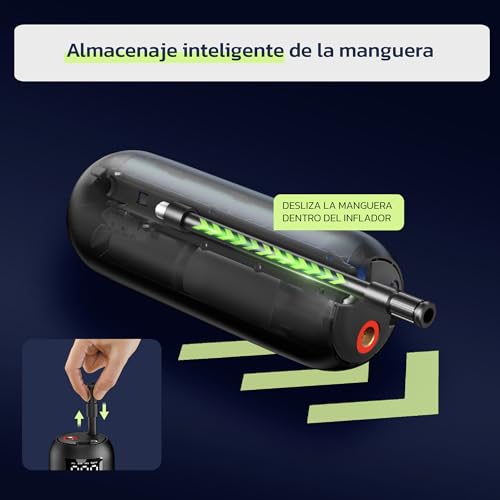 Woowind Inflador Ruedas Coche, Bici y Moto, Apagado Automático, 10,3 Bar - Imagen 6
