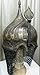 persian mughal Helmet Brass Strip Arabic Calligraphy Islamic Helmet