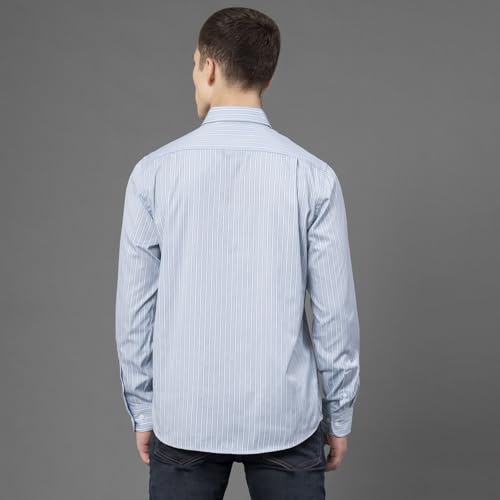 Image of Red Tape Striped Regular Fit Shirt For Men | Comfortable & Stylish