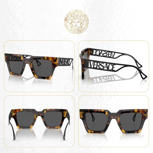 Versace VE4431 Square Sunglasses for Women +BUNDLE with ACCESSORY EYEWEAR KIT 6
