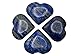 Amazing Gemstone Lapis Lazuli Crystal Heart Palm Stone - Pocket Massage Worry Stone for Natural Body Chakra Balancing, Reiki Healing and Crystal Grid