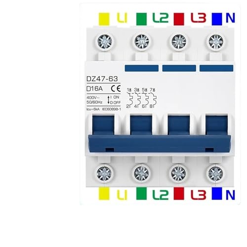 Disjoncteur de moteur DZ47 3P 40A pour équipement industriel Courant alternatif 400V