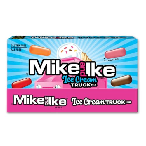 Mike & Ike Pack de 3 Dulces sabor helado 4.25 oz miniatura 4