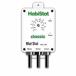 Habistat – Classic On/Off Mat Stat Thermostat – White – 300w – Accurate Dial – Easy to Use – Ideal For Controlling Heat…