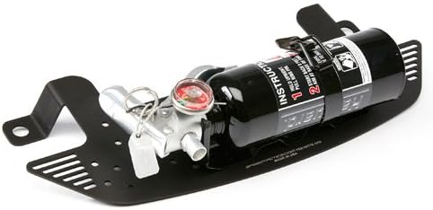 SpeedTactics Chevy Corvette C7 Series fire Extinguisher Bracket for All Models with Halguard Clean Agent 1.5lb fire Extinguisher Black