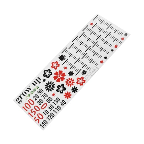 HEMOTON Nursery Height Chart Wall and Girls Growth Measurement Boys and Girls Room Decor Peel and Stick