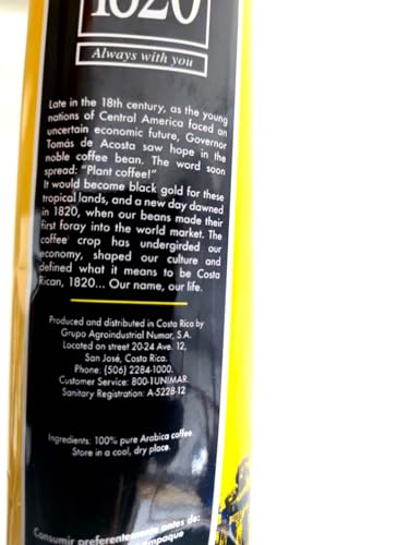 Cafe 1820 - Costa Rican Ground Coffee - 250grams by Cafe 1820