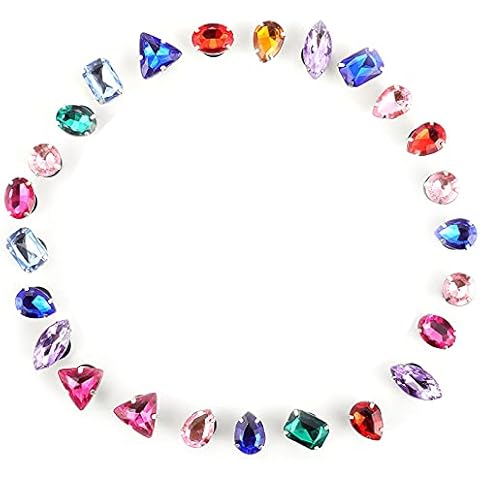 SUNNEE 20 PCS Mixed Color Rhinestone Pearl Shoe Charms Crystal Diamond Sparkly Charms for Women Girl Party of Birthday Gifts (20 PCS Mixed-Colour) Cover