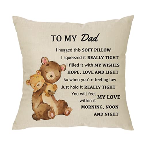 Opiniones y reviews de cojines dia del padre favoritos de las personas. 41 XUNLIZXY Funda de almohada para regalo con texto en inglés 'To My Dad', divertida funda de almohada para el día del padre, para cumpleaños, Navidad, regalo de hija de hijo,...