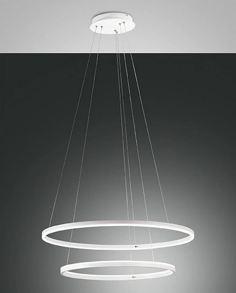 Giotto LED Integrated Pendant Ceiling Light Light White Glass