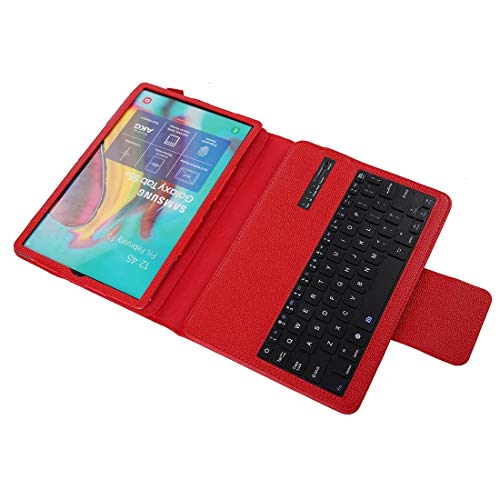 Clavier Bluetooth détachable avec étui en cuir litchi pour Galaxy Tab S5e 10.5