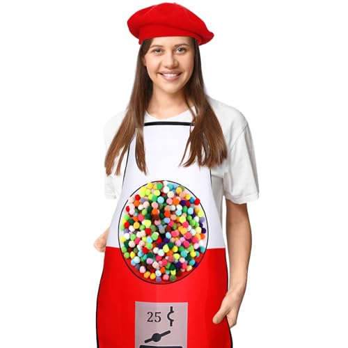 Floraltop 3 Pcs Pregnant Halloween Costume for Women Gumball Machine...