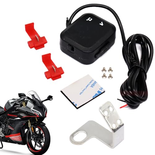 バイク用USBポート | 車載 電圧計,バックライト付きディスプレイ 温度計 電圧計 精密モニタリング対応 ツーリング ATV 用