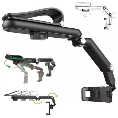 Vevogem Portable Electronic Device Mount, Rotatable Car Phone Holder for All Phones (Version1 - Grey)