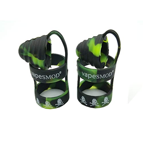 CENGLORY 2PCS Updated 2 in 1 Antiskid Vape Bands Ring with Silicone Drip