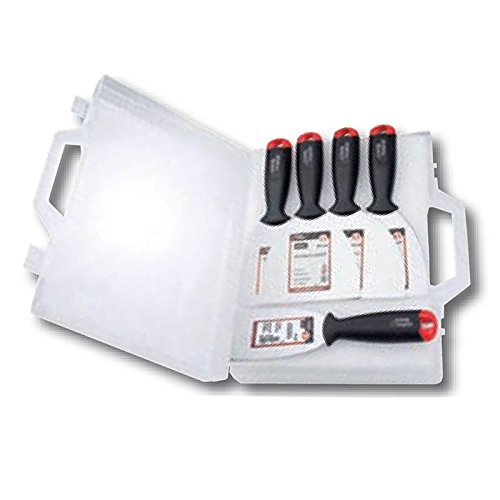 Valisette 5 couteaux inox spécial plaquiste