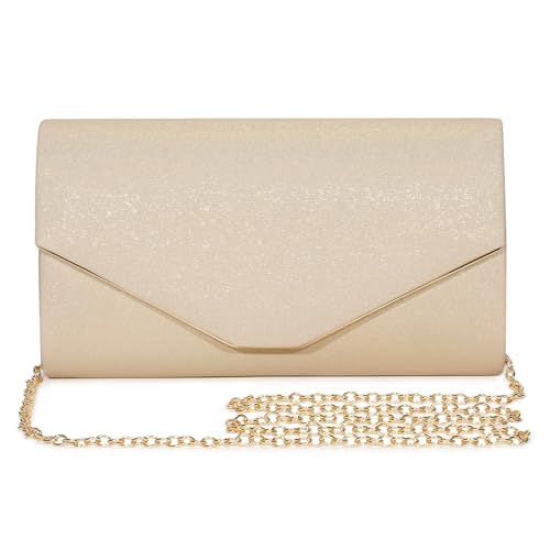 Image of UBAYMAX Clutch Purses for Women Formal Dressy Evening Handbags Crossbody | Sparkly PU Leather Envelope Clutch Bag Fancy Small Shoulder Bag for Wedding Party Cocktail Prom Engagement Formal Occasions