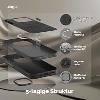 elago Magnetische Lederhülle für iPhone 15 Pro Max – Ansicht 4