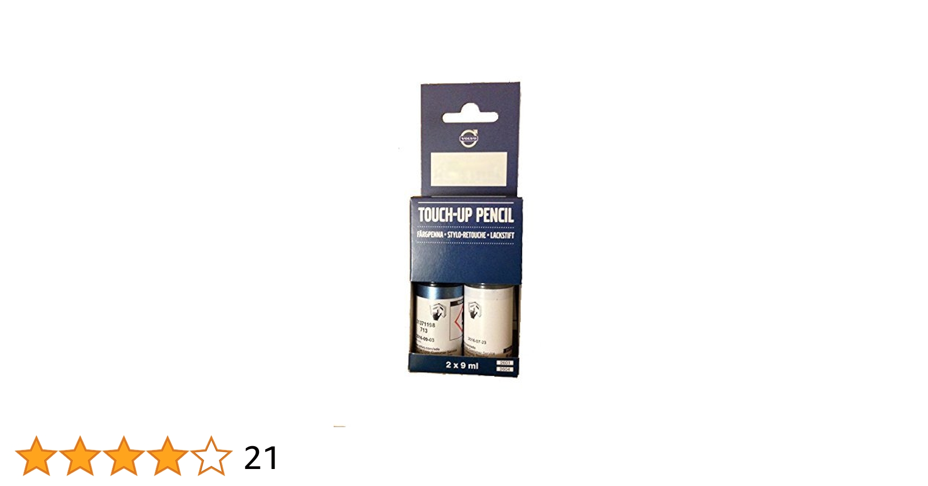 Amazon | ボルボ タッチアップペイント ホワイト V31335424S