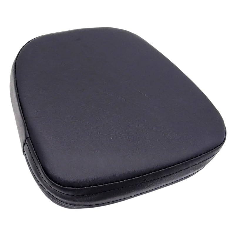 Moto siège dossier coussin en PU synthétique noir pour custom