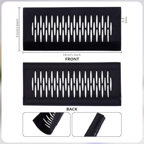 PH PandaHall 2pcs Leather Handbag Handle Wrap 5.5" Protector Wrap Covers Shoulder Bag Handle Wraps Soft Purse Strap Pad for Shopping, Travel, Suitcase, Tote Bag Wallet, Black4