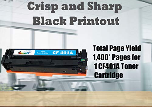 4Benefit (1Xcyan) 1-Pack Compatible Hp201A Toner Cartridge Replacement For Cf401A Toner Cartridge Used For Color Laserjet Pro M252 M252Dw M252N Mfp M274 M274N M277 M277Dw M277N Laser Printer #TOP2